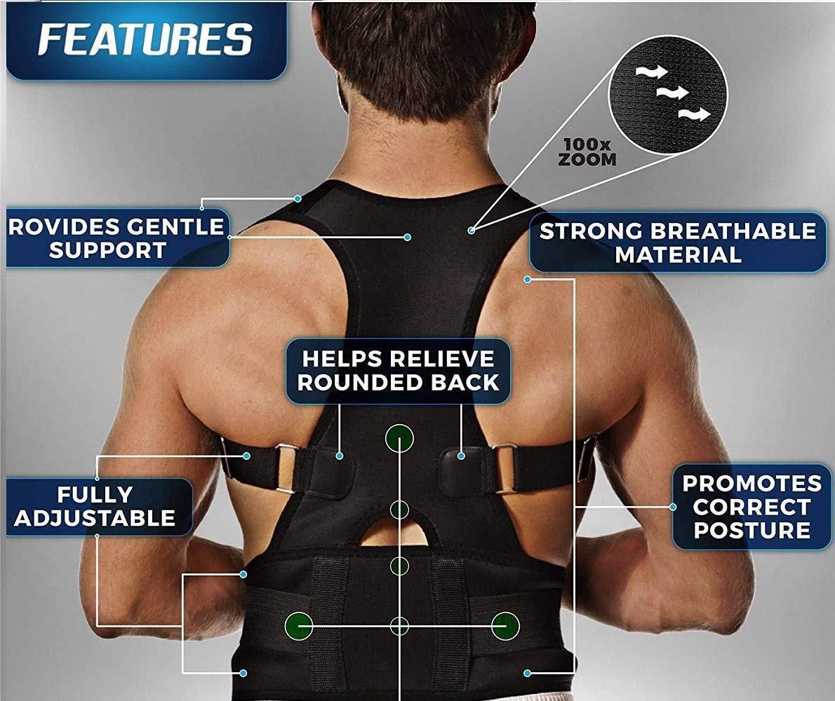 Posture Corrector Belt for Men & Women — Adjustable Back Support Brace